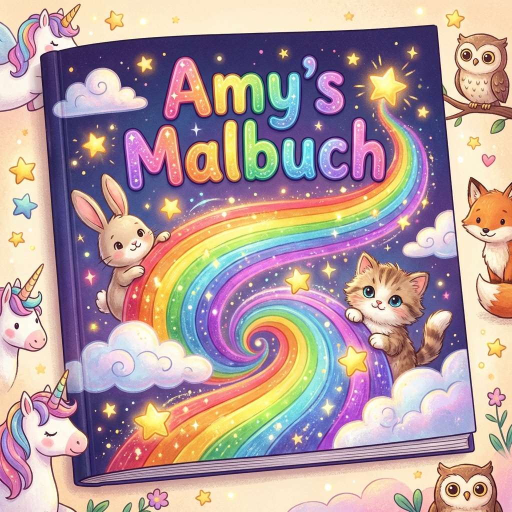 Personalisiertes Malbuch Cover - Amy's Malbuch